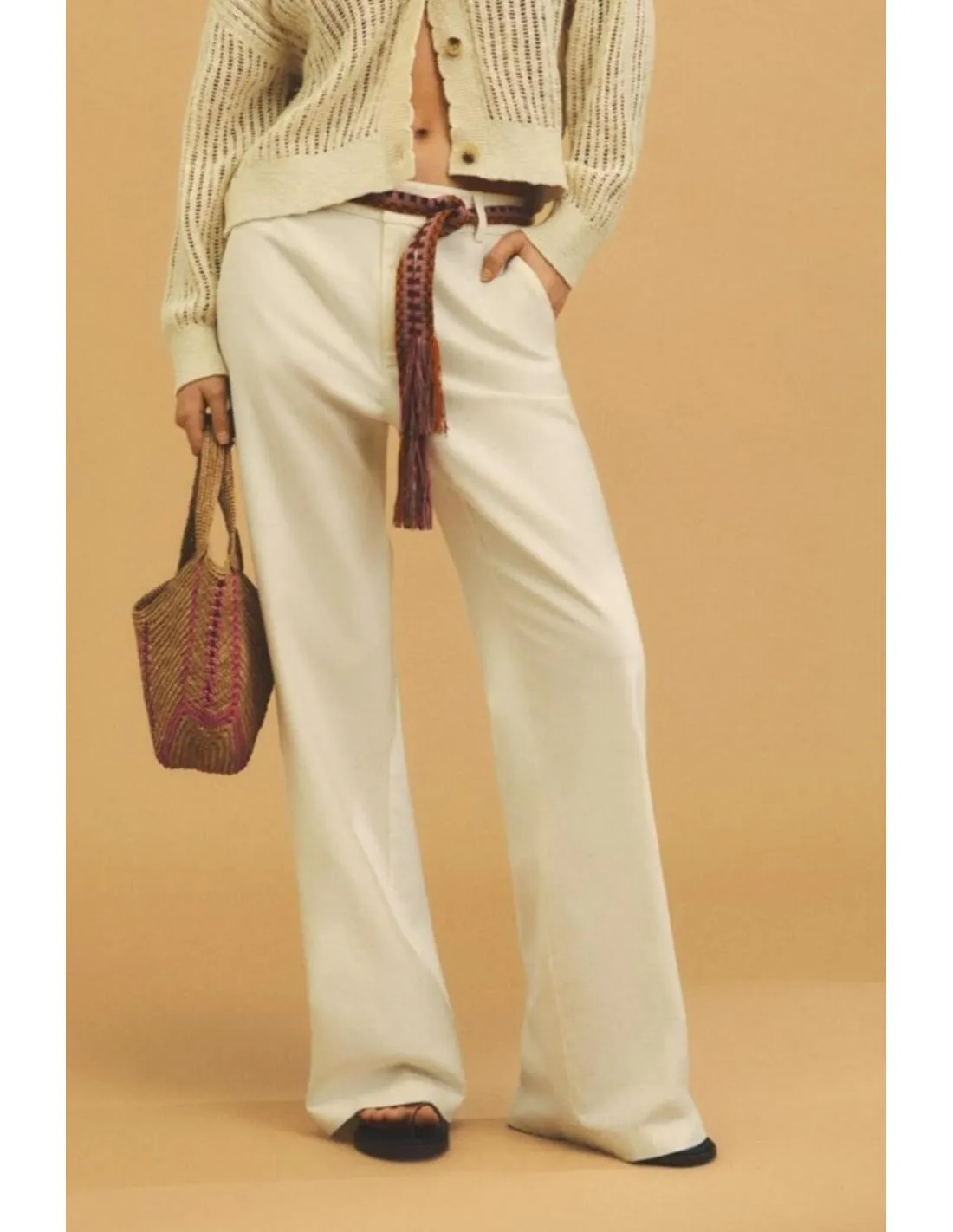 PANTALÓN DE TRAJE ANCHO ESE O ESE HABANA