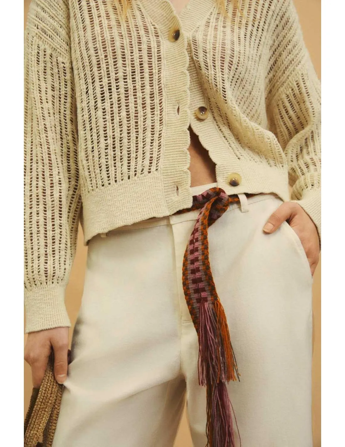 PANTALÓN DE TRAJE ANCHO ESE O ESE HABANA