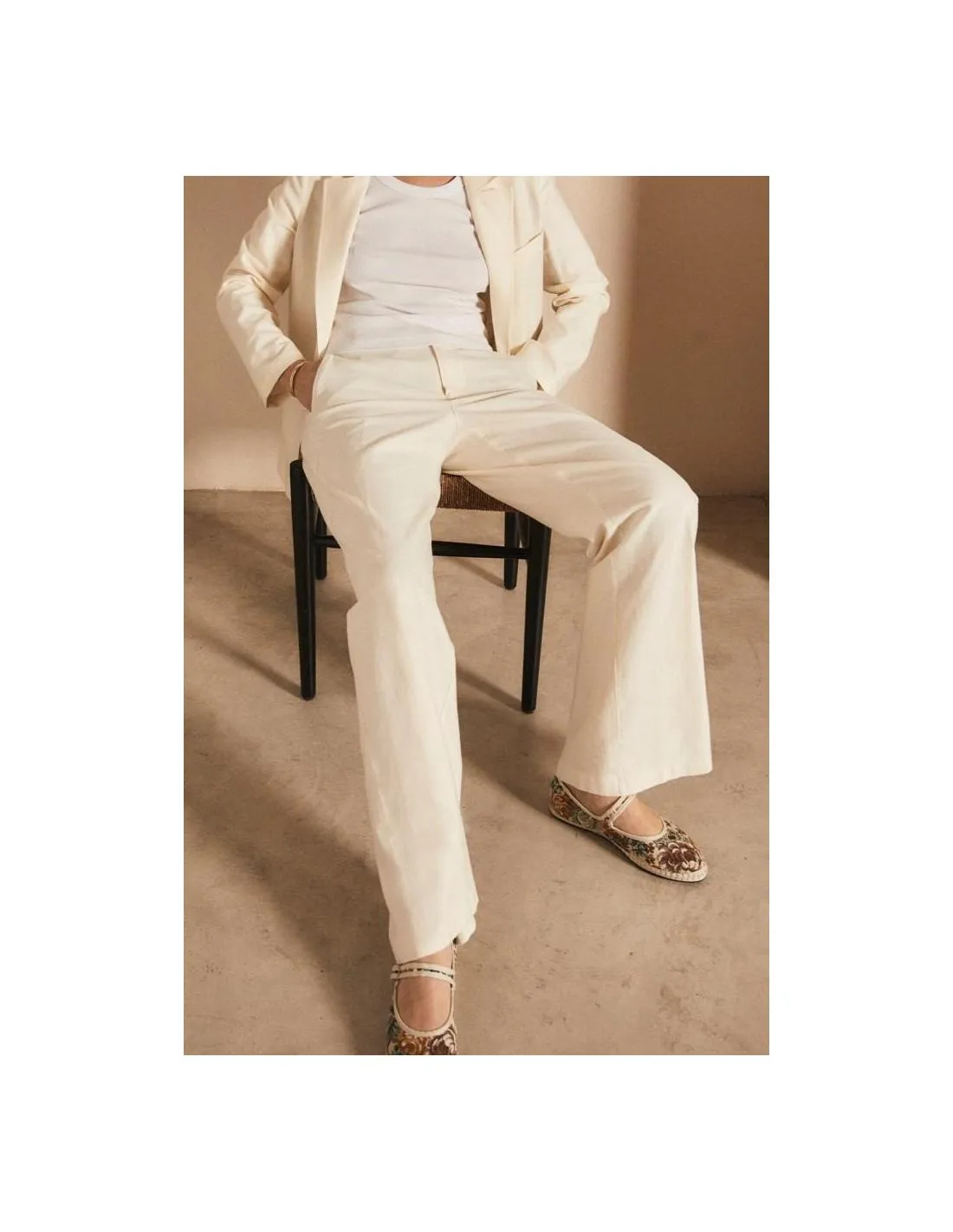 PANTALÓN DE TRAJE ANCHO ESE O ESE HABANA