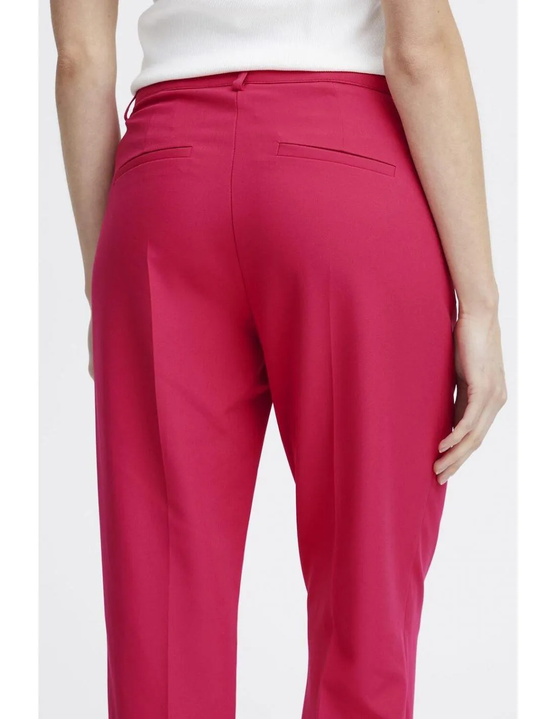 PANTALÓN DE TRAJE FUCSIA ICHI LEXI