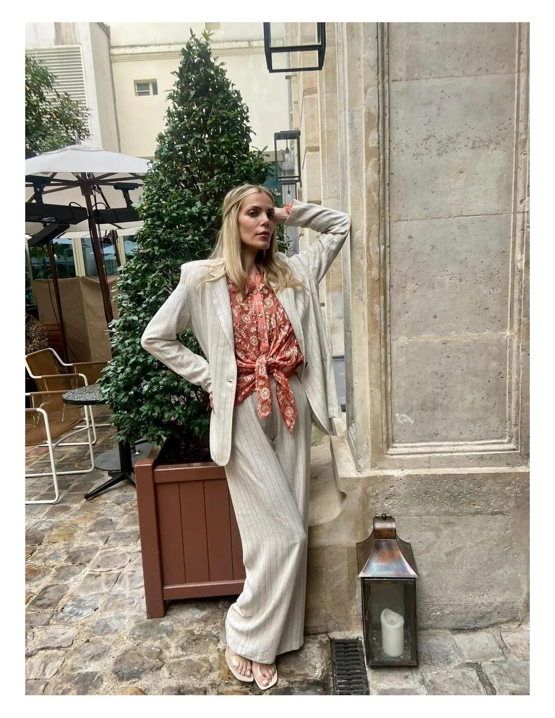 PANTALÓN PRINT A RAYAS SCARLET ROOS MILAN