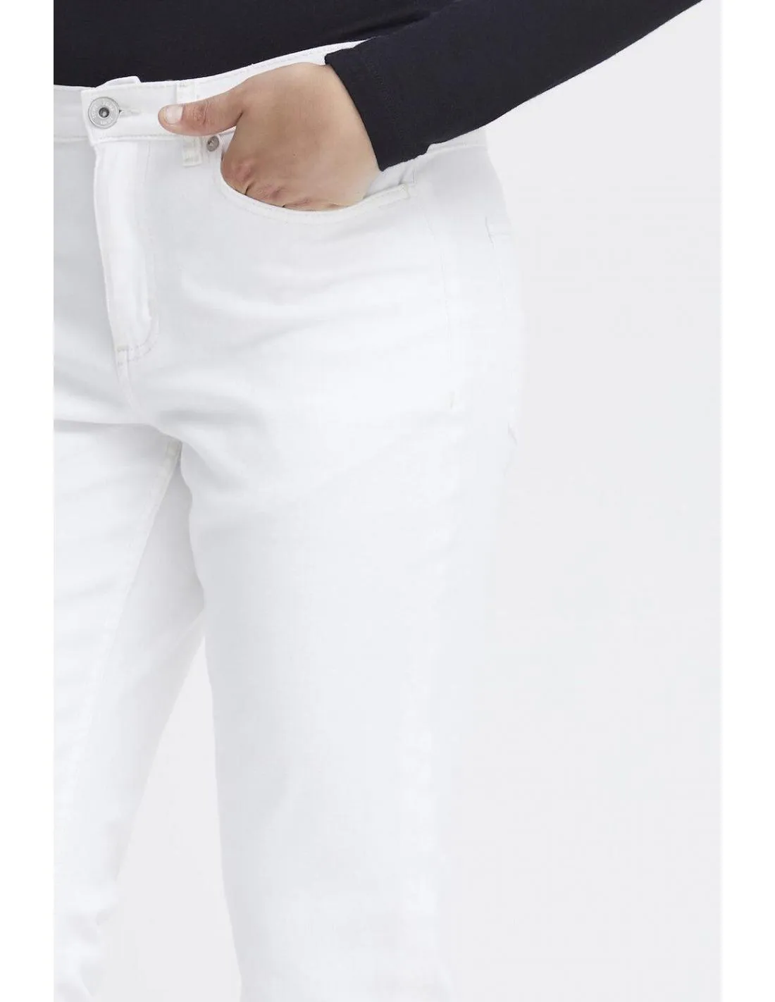 PANTALÓN VAQUERO CROPPED ICHI ZIGGY