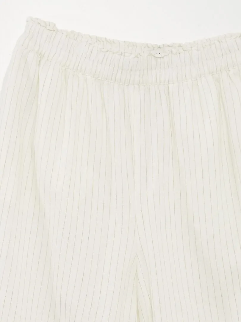 PANTALóN ANCHO Y VAPOROSO 'JDY'  BLANCO