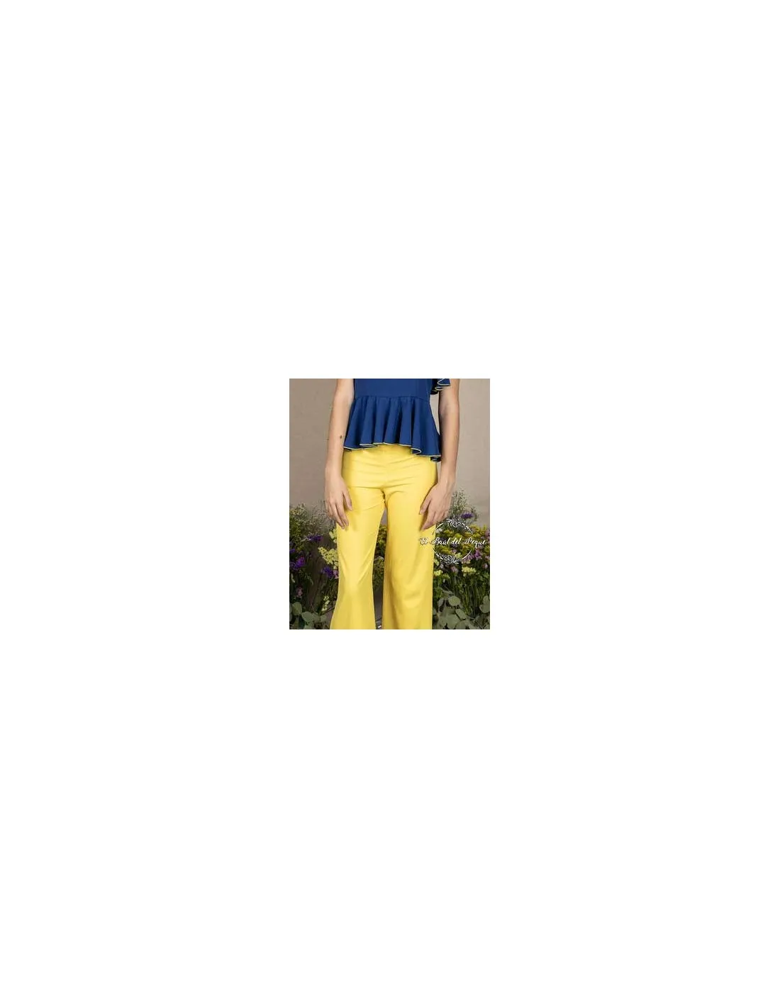 Pantalón Crep Niña Ceremonia My Bella Moon Amarillo