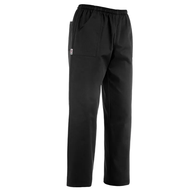 PANTALóN DE COCINA ANTIMANCHAS DE MICROFIBRA NEGRO  EGOCHEF