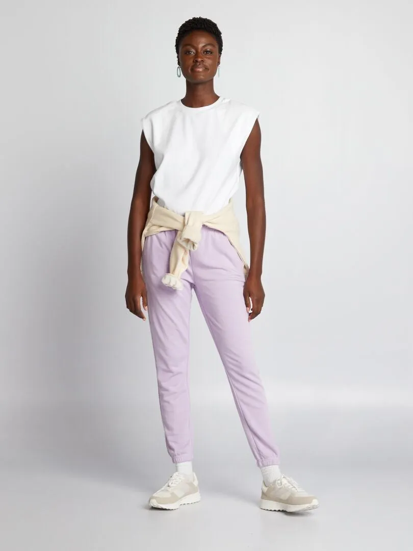 PANTALóN DE JOGGING DE FELPA  PURPURA