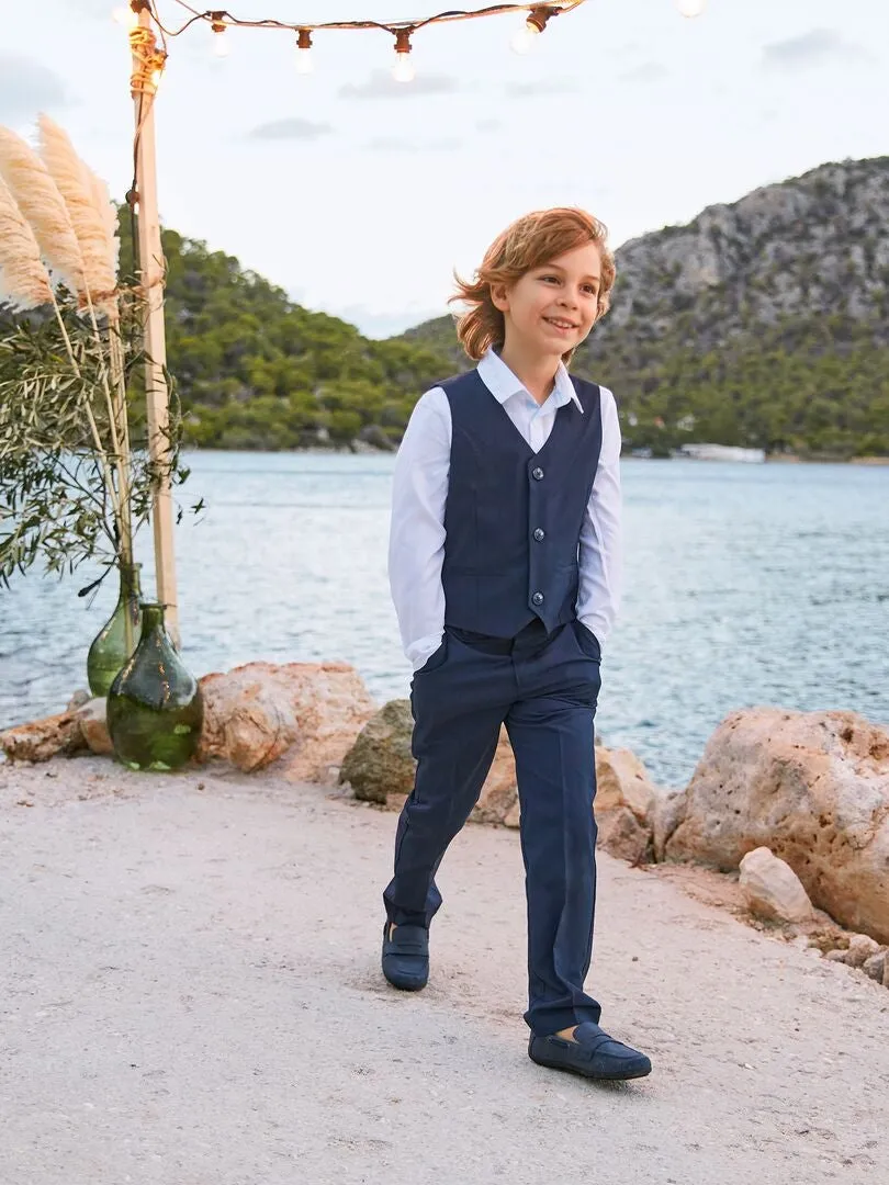 PANTALóN DE TRAJE 'SLIM'  MARINO