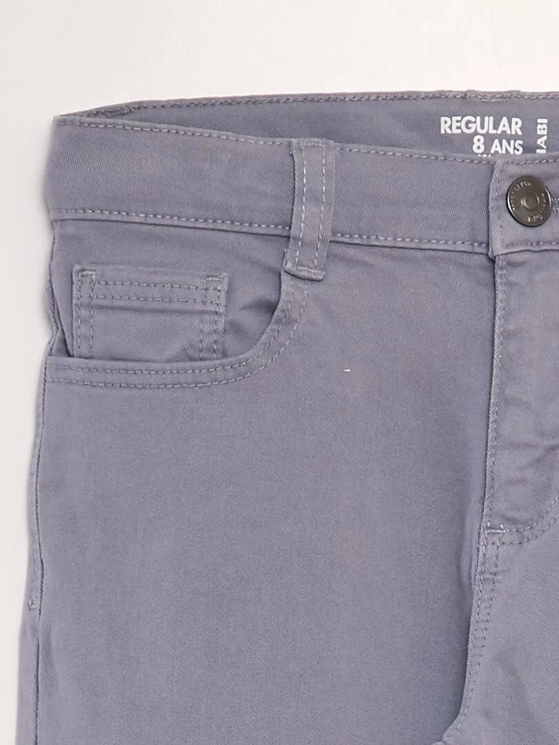 PANTALóN REGULAR DE SARGA  AZUL