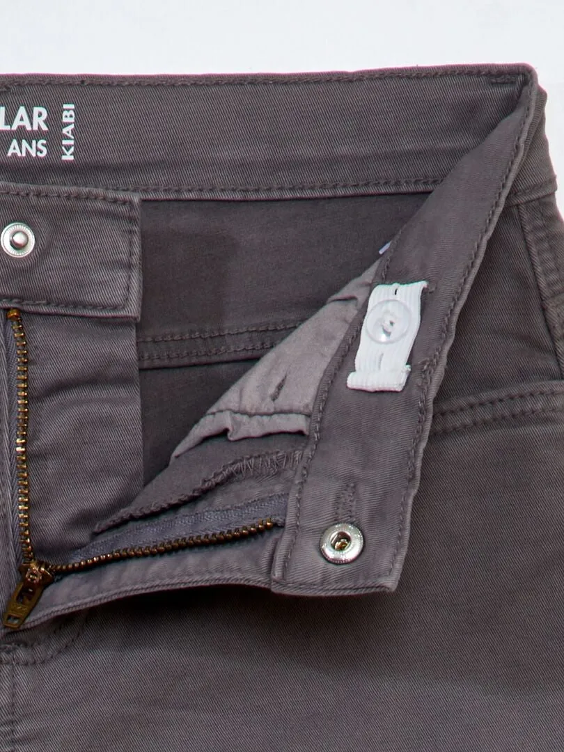 PANTALóN REGULAR DE SARGA  GRIS