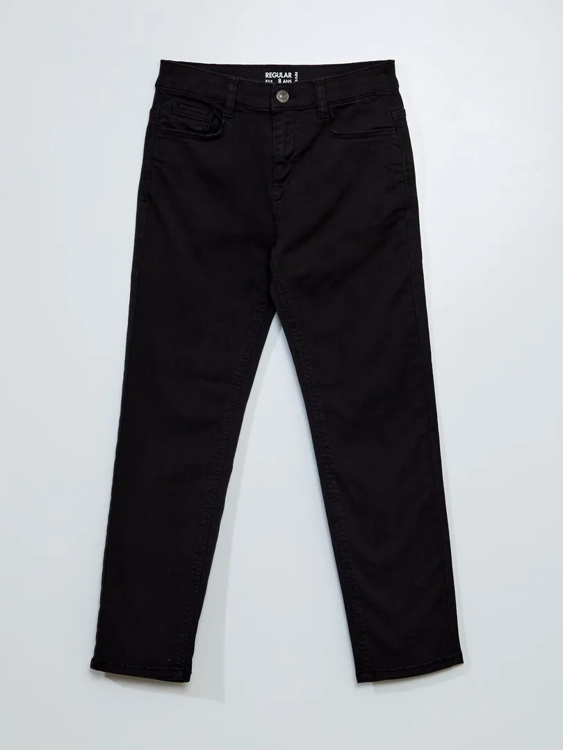 PANTALóN REGULAR DE SARGA  NEGRO