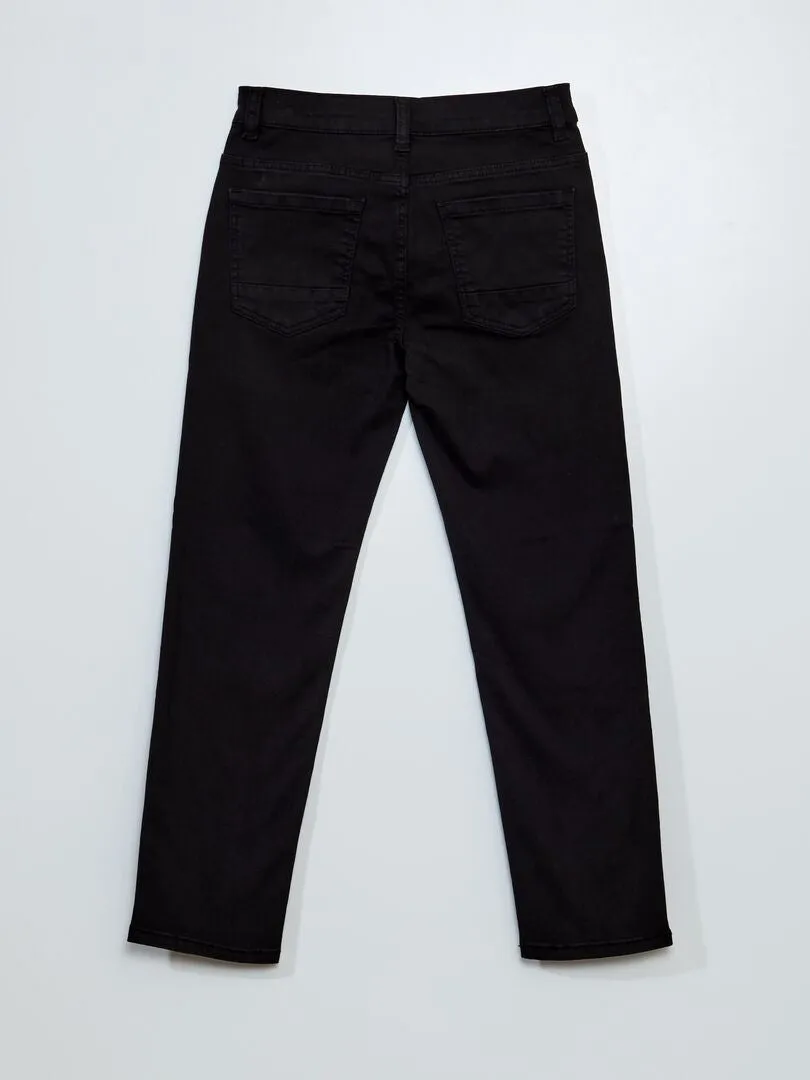 PANTALóN REGULAR DE SARGA  NEGRO