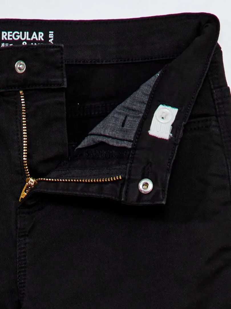 PANTALóN REGULAR DE SARGA  NEGRO