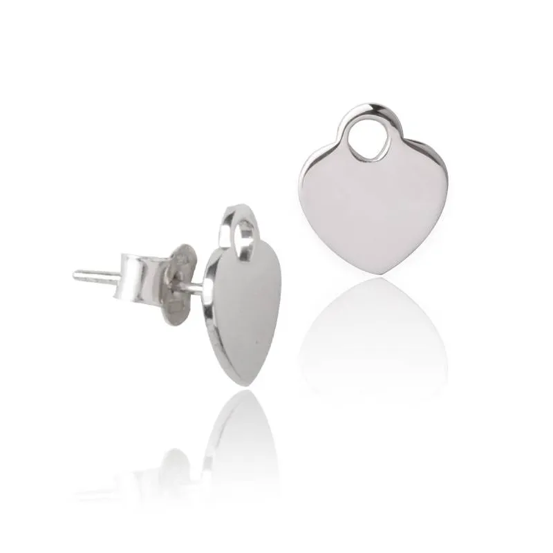 Pendientes Corazón Plata de ley