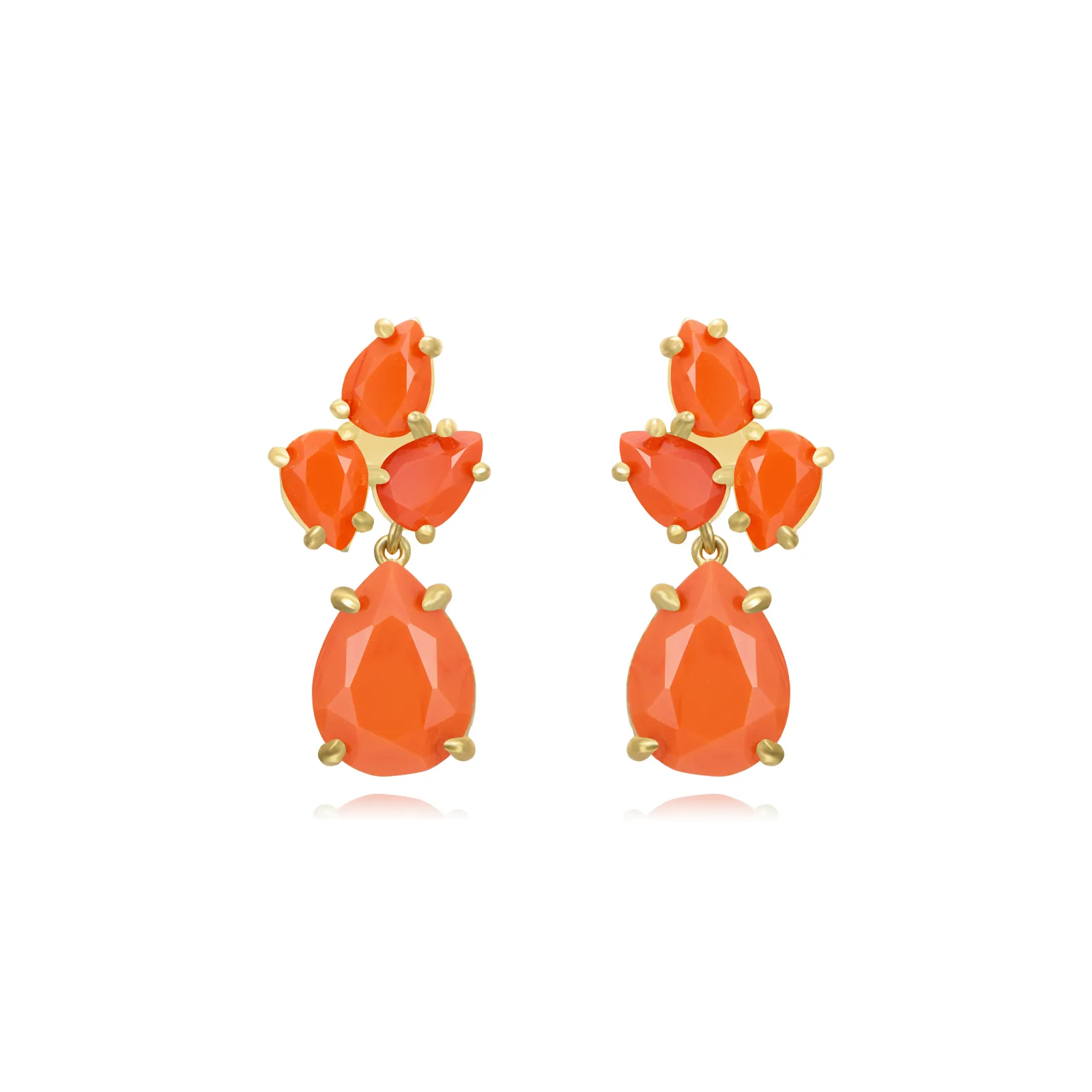 Pendientes en Plata Shakir Coral