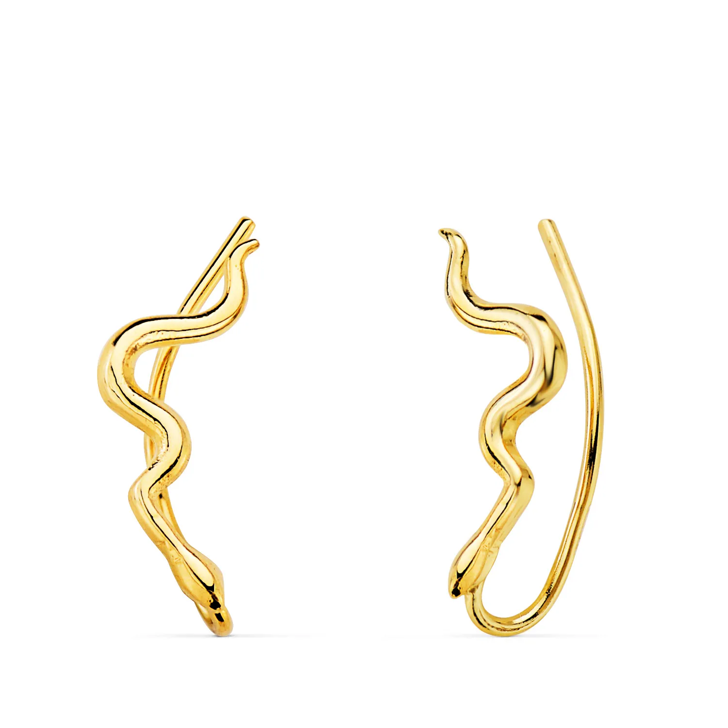 Pendientes Oro Trepadores Serpiente