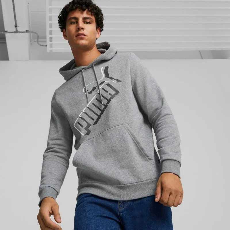 Polera Urbano Hombre Puma Ess+ Big Logo Hoodie Fl