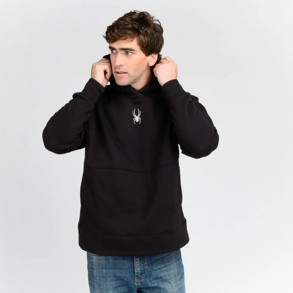 Polerón Entrenamiento Hombre Spyder Hoodie Nordic Negro