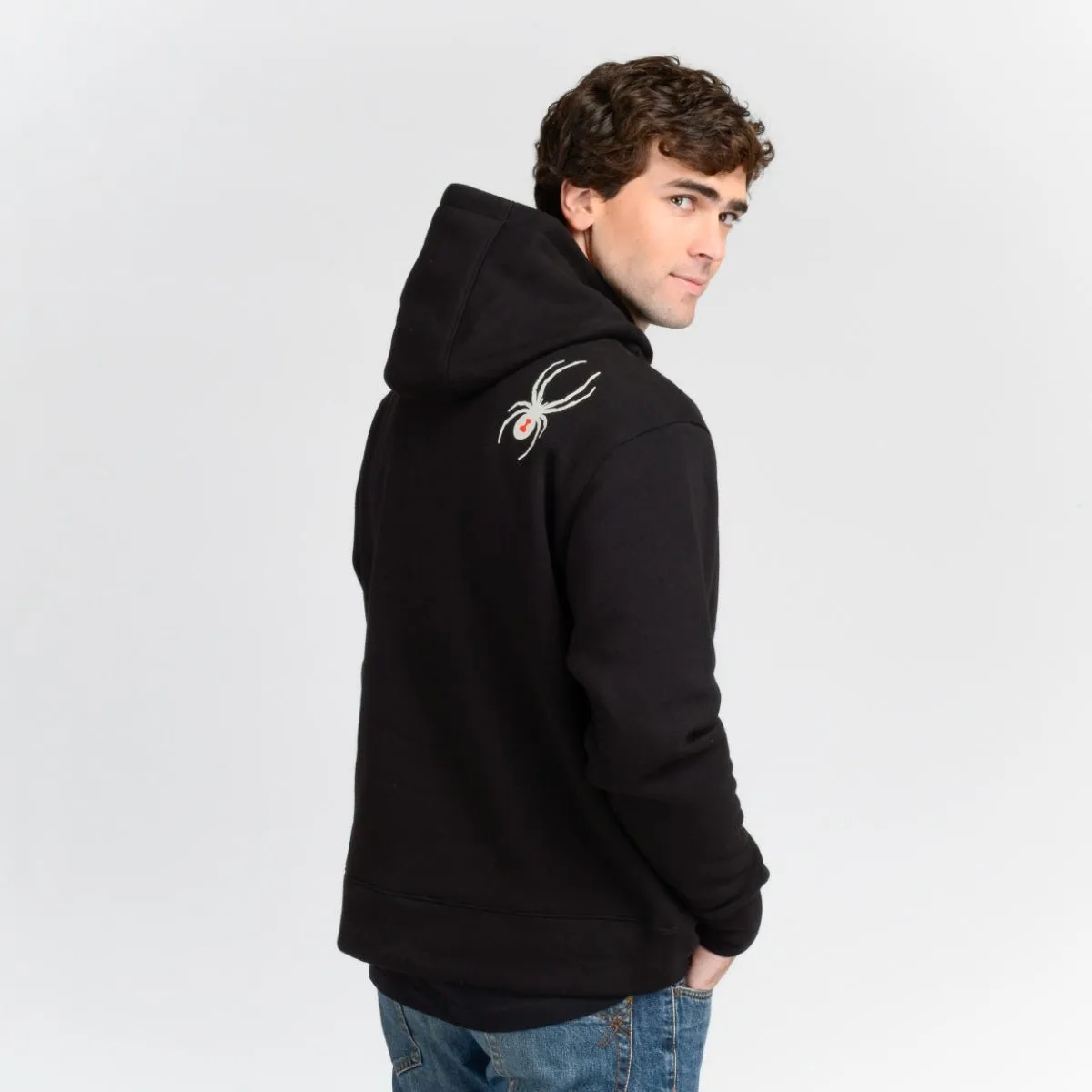 Polerón Entrenamiento Hombre Spyder Hoodie Nordic Negro