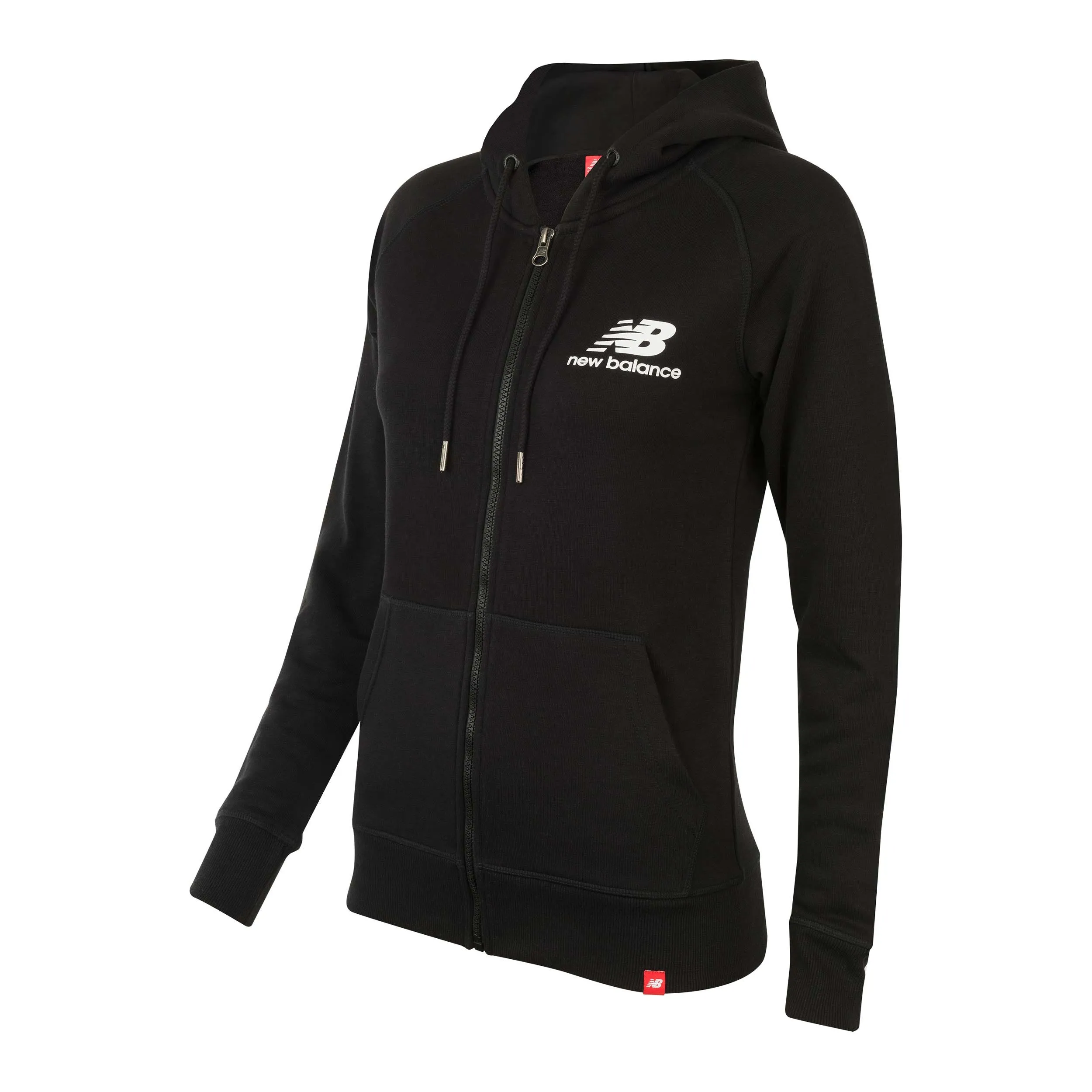 Polerón Mujer New Balance Full Zip Hoodie Negro