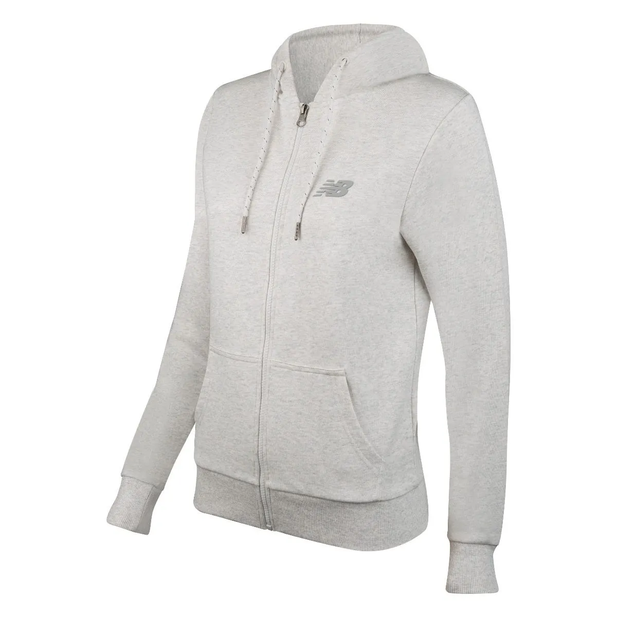 Polerón Running Mujer New Balance Essentials Hoodie Gris