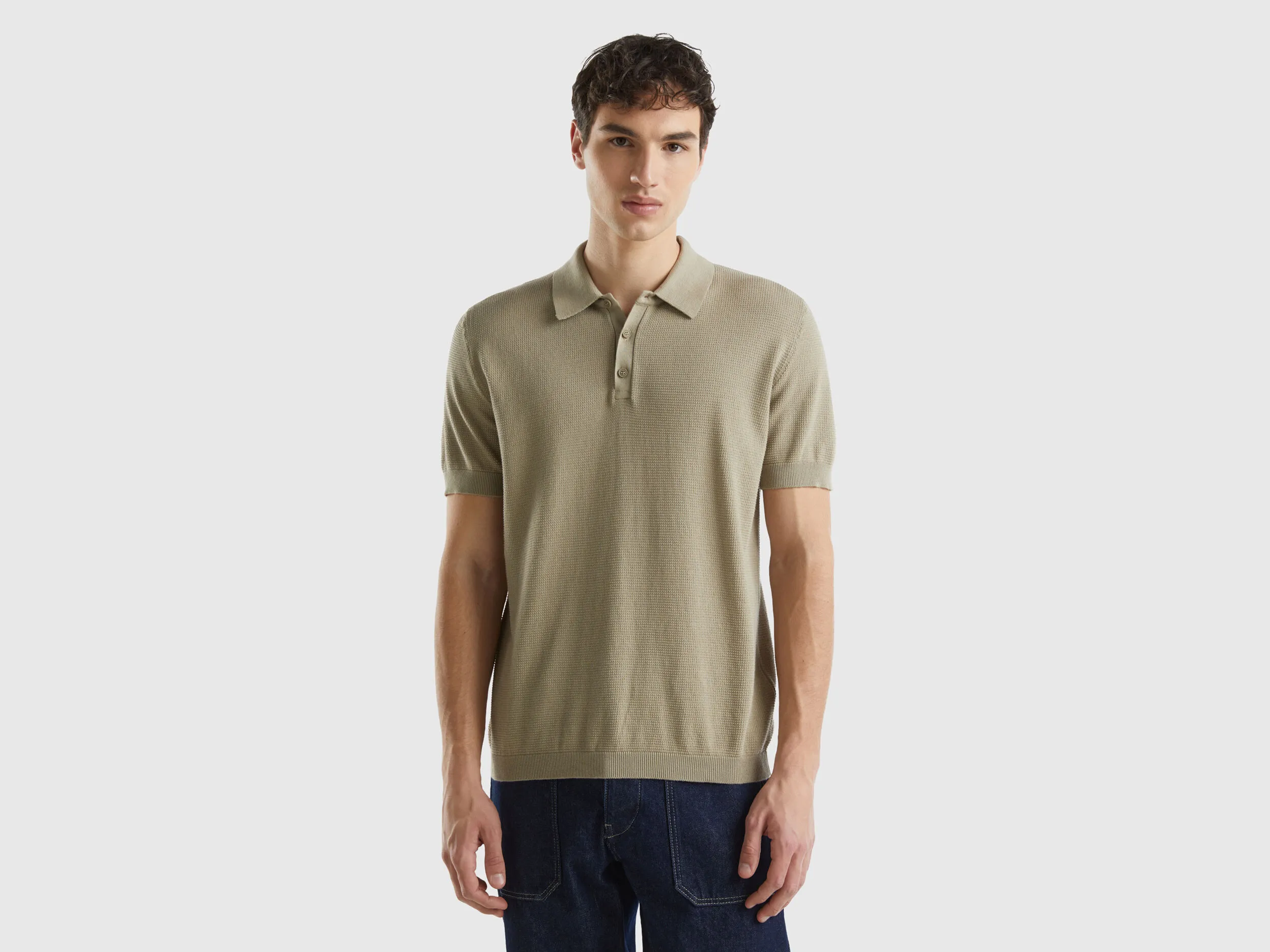Polo de punto de manga corta