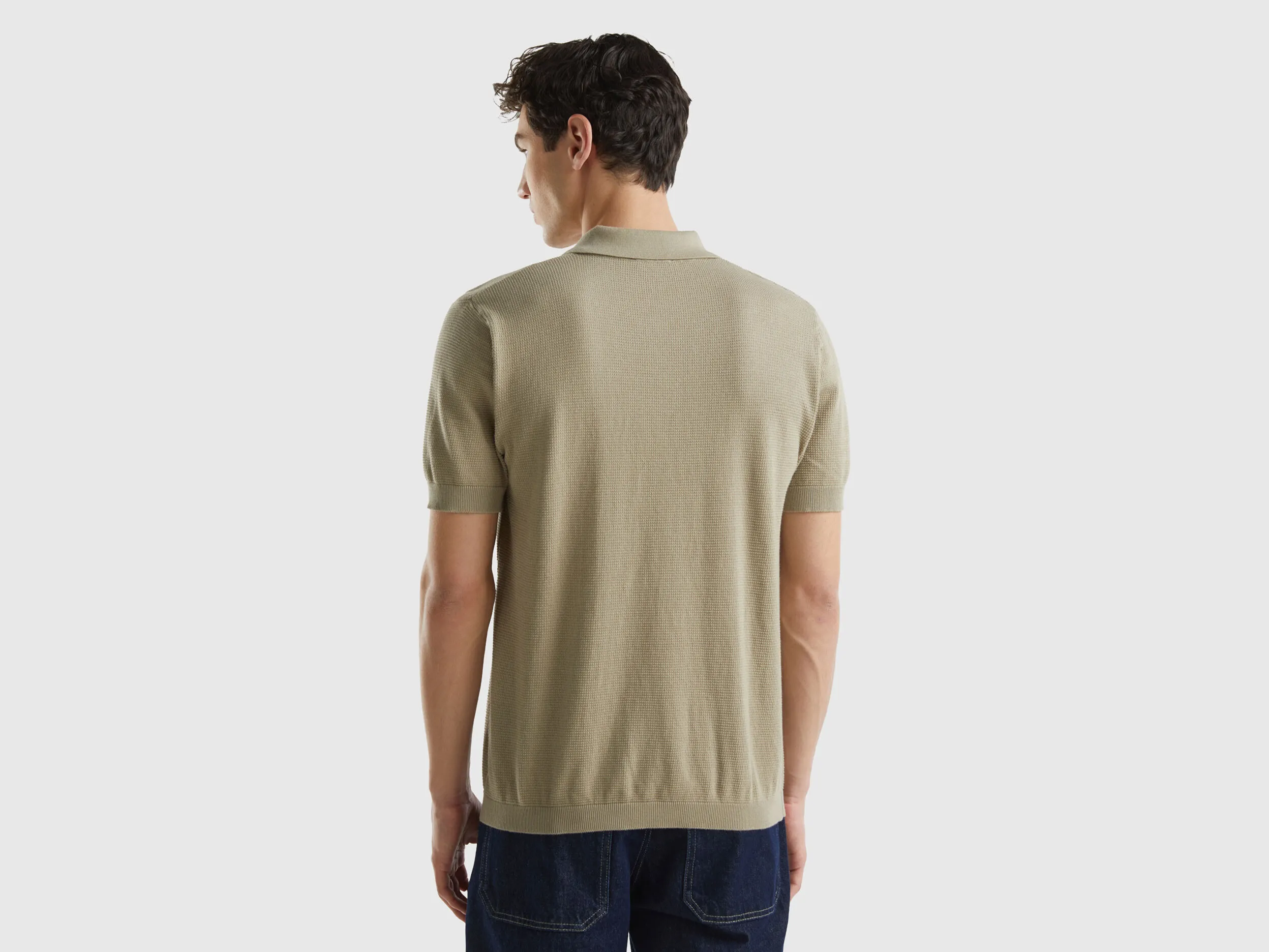 Polo de punto de manga corta