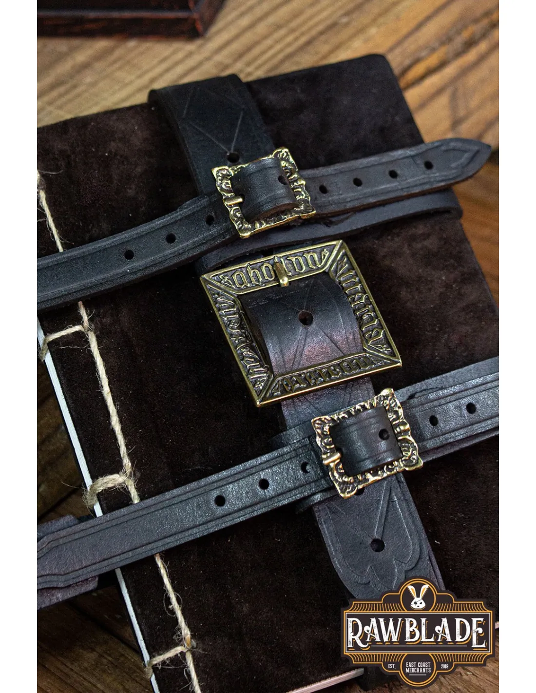 PORTALIBROS MEDIEVAL PARA CINTURóN  NEGRO