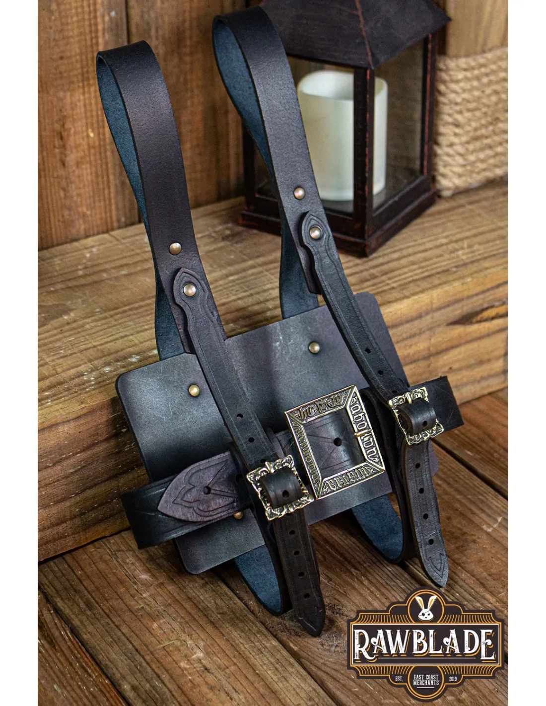 PORTALIBROS MEDIEVAL PARA CINTURóN  NEGRO