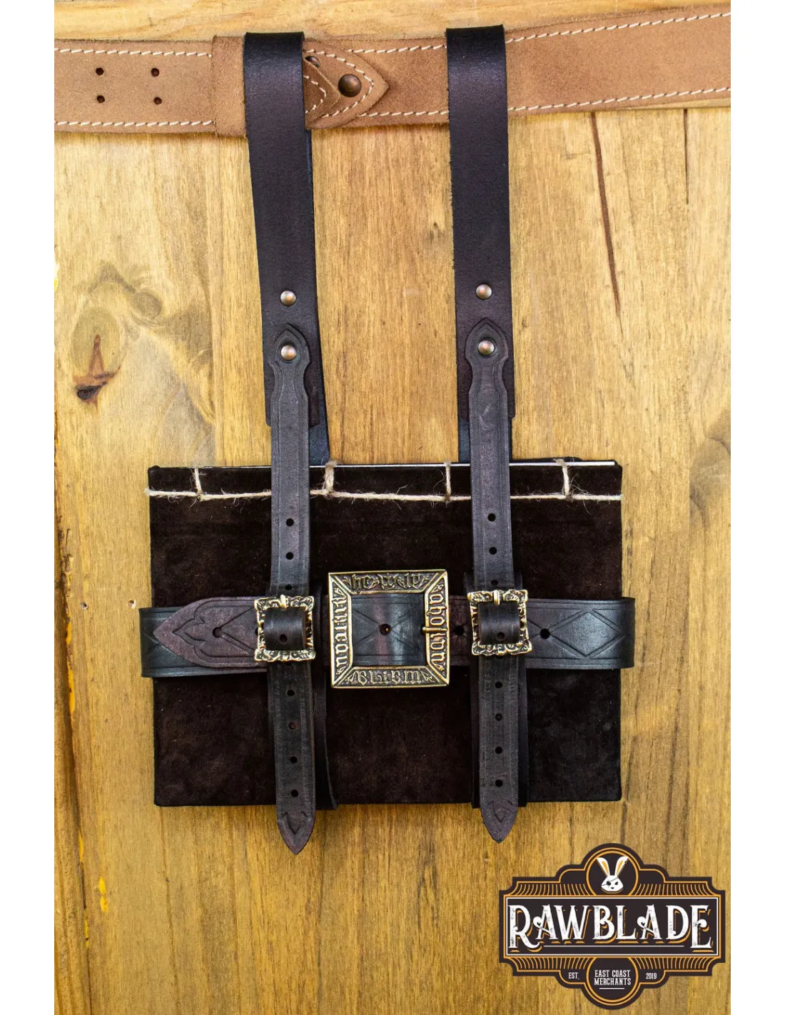 PORTALIBROS MEDIEVAL PARA CINTURóN  NEGRO