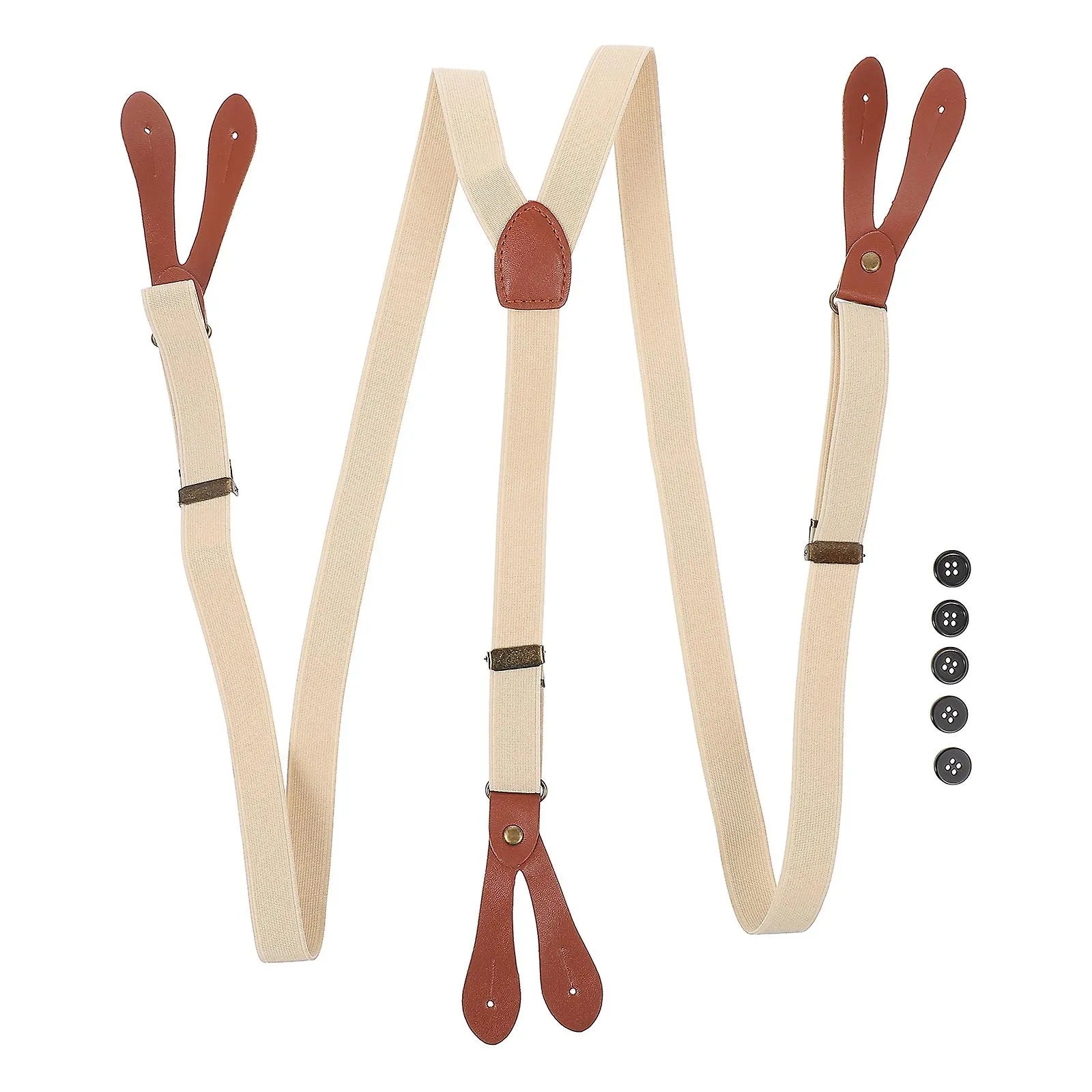 Retro Button Strap Suspenders Vintage Fashion Braces Personalized Suspenders