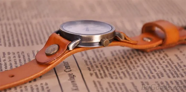Retro Constellation Symbol Leather Watch