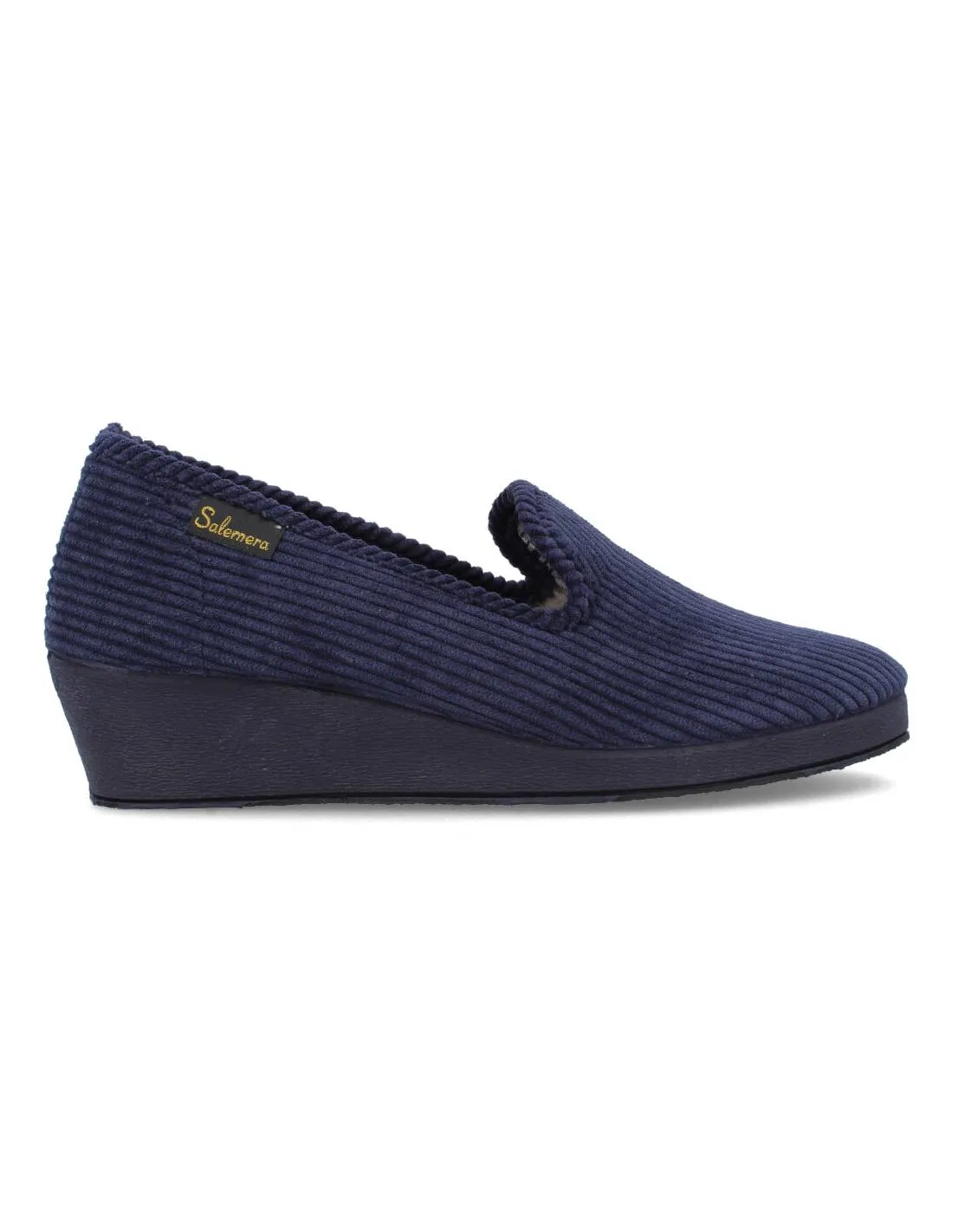 SALEMERA  ZAPATILLAS CASA CUñA CERRADA PANA MARINO