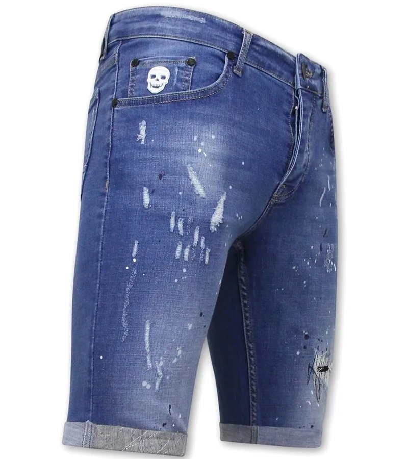 SKINNY SHORT HOMBRE  1031SH  AZUL