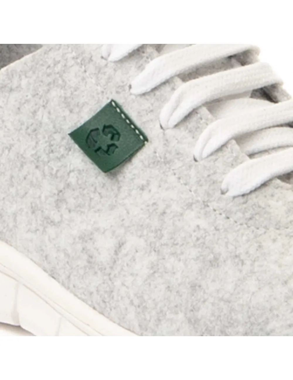 Sneaker de fieltro reciclado para hombre  Montevita  Recicledm  72934 Blanco