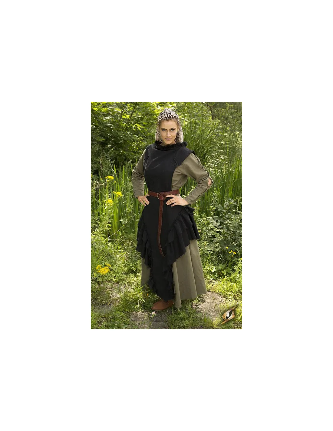 Sobrevesta medieval Raven en nebro