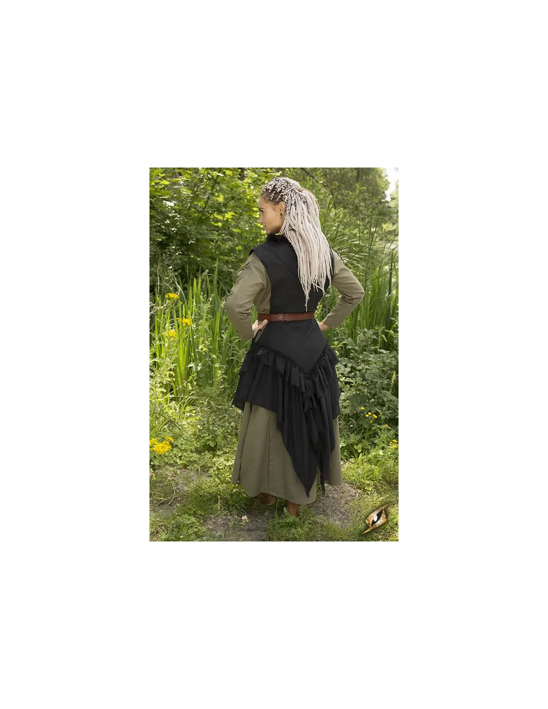 Sobrevesta medieval Raven en nebro