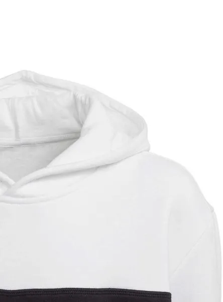sudadera adidas hoodie negro blanco niño y niña