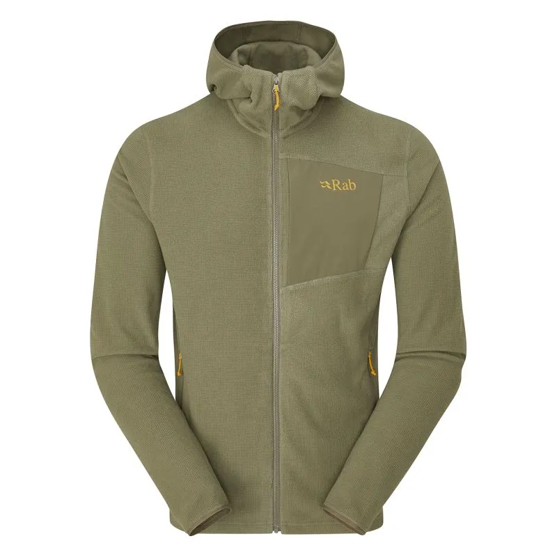 Sudadera con capucha para hombre Rab Tecton Hoody (Light Khaki)