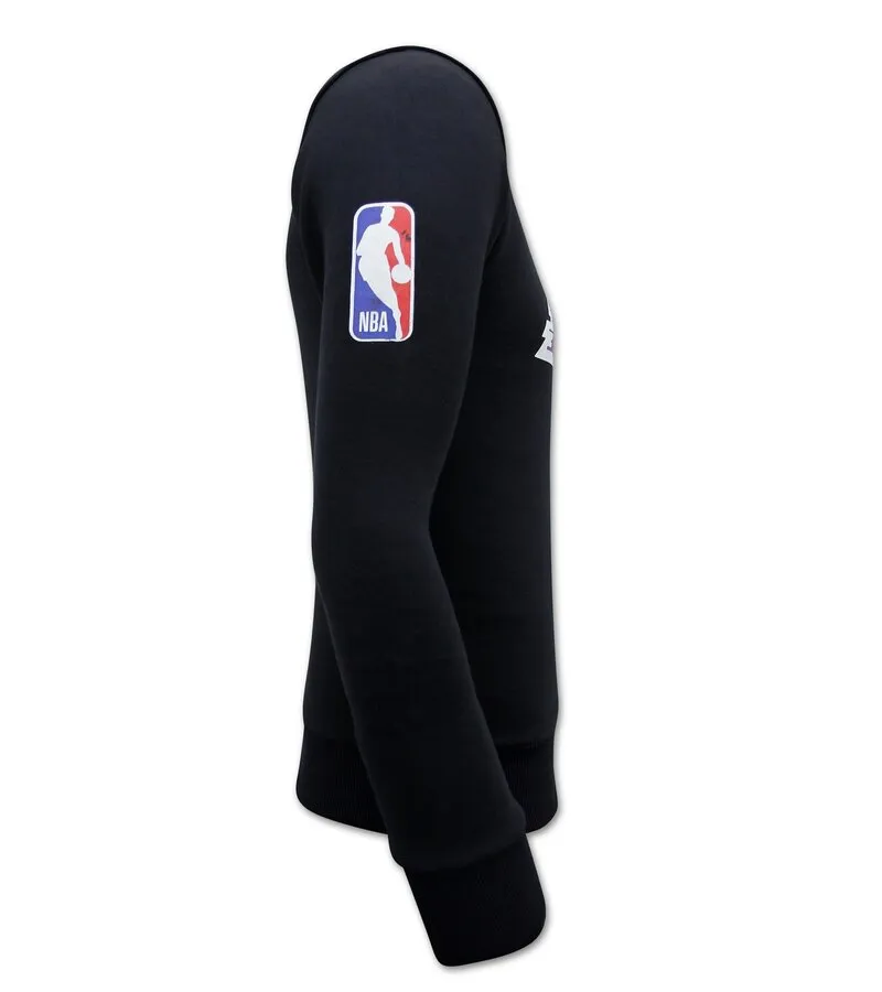 SUDADERA CON ESTAMPADO DE LOS LAKERS  NEGRO