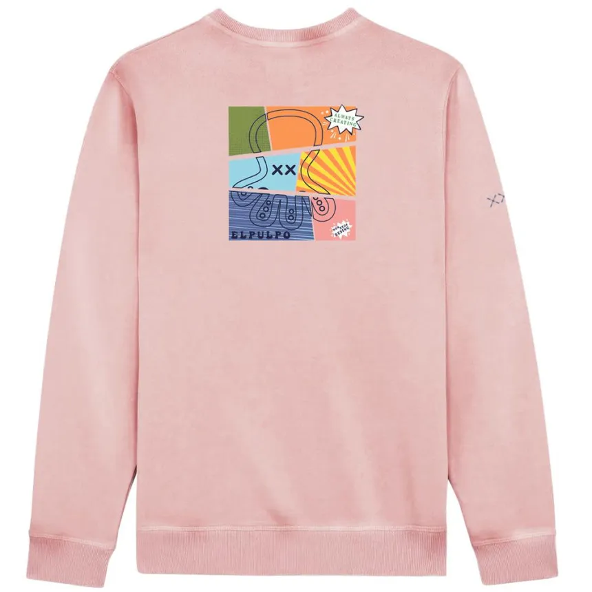 Sudadera El Pulpo Estampado Cómic Para Hombre