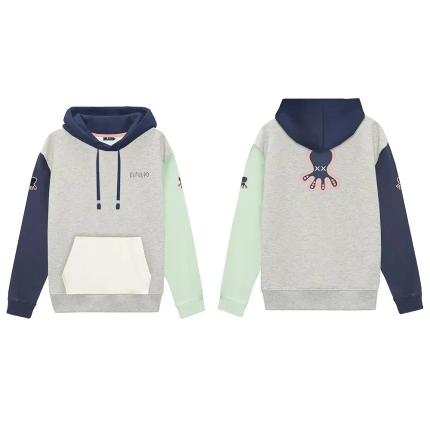 Sudadera El Pulpo Estampado Triple Para Niño