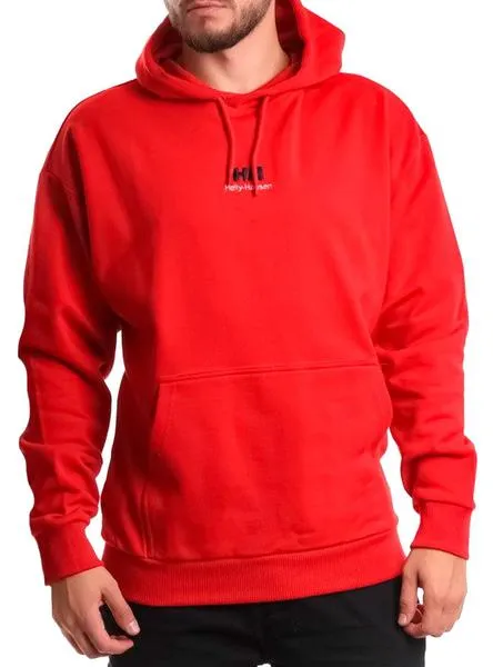 sudadera helly hansen basic hoodie rojo