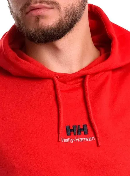 sudadera helly hansen basic hoodie rojo