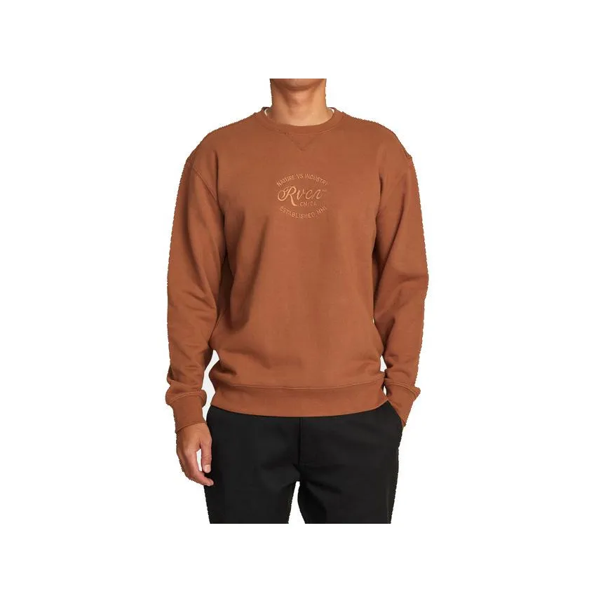 Sudadera Rvca Balance Cafe Crew Para Hombre