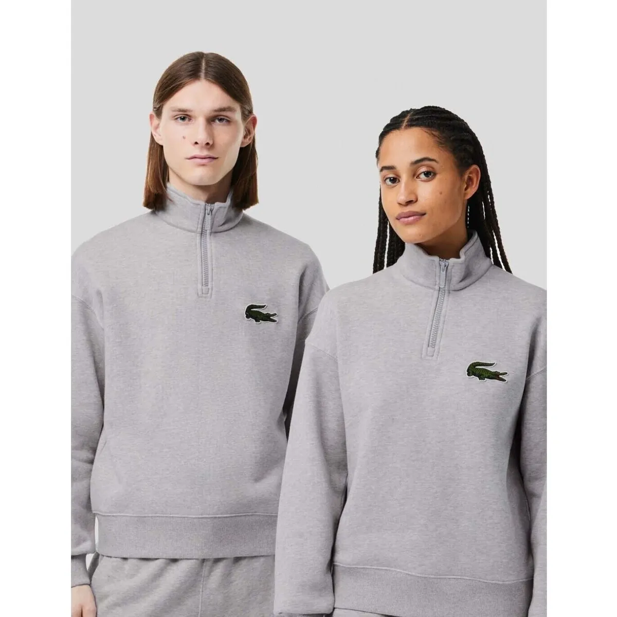 SUDADERA  SUDADERA QUARTER ZIP   ARGENT CHINE