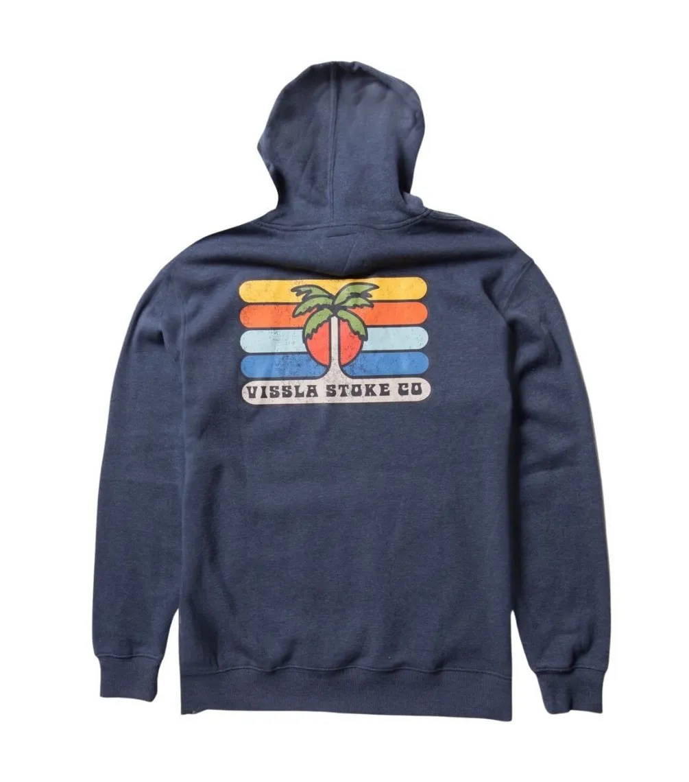 SUDADERA VISSLA COASTAL ECO PO HOODIE  MIDNIGHT HEATHER
