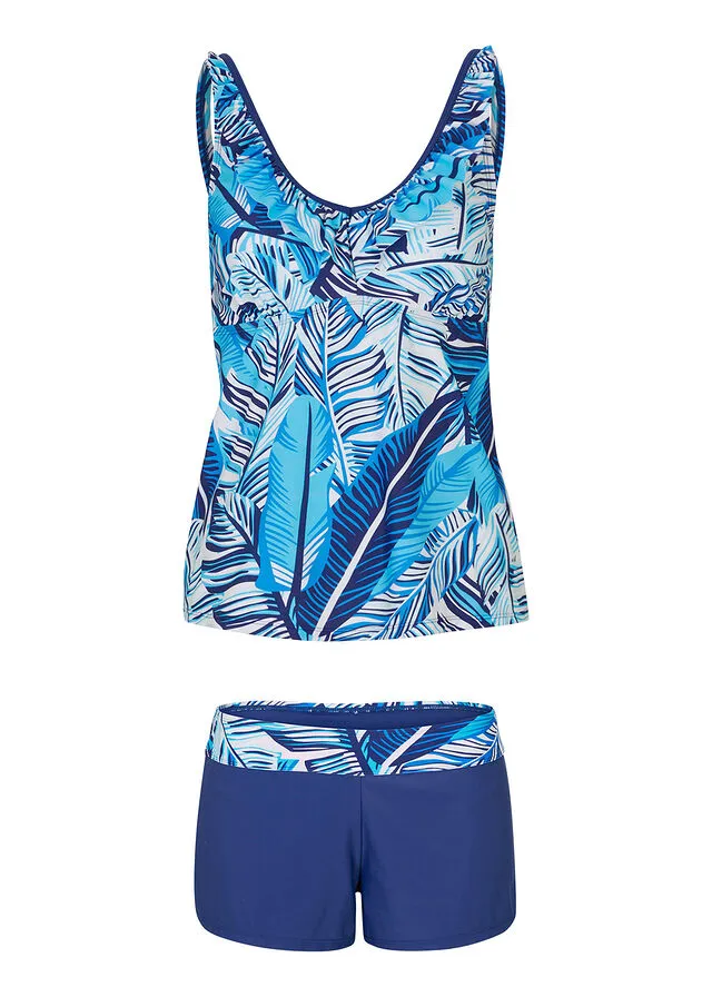 TANKINI (2 PIEZAS) AZULBLANCO DE FLORES