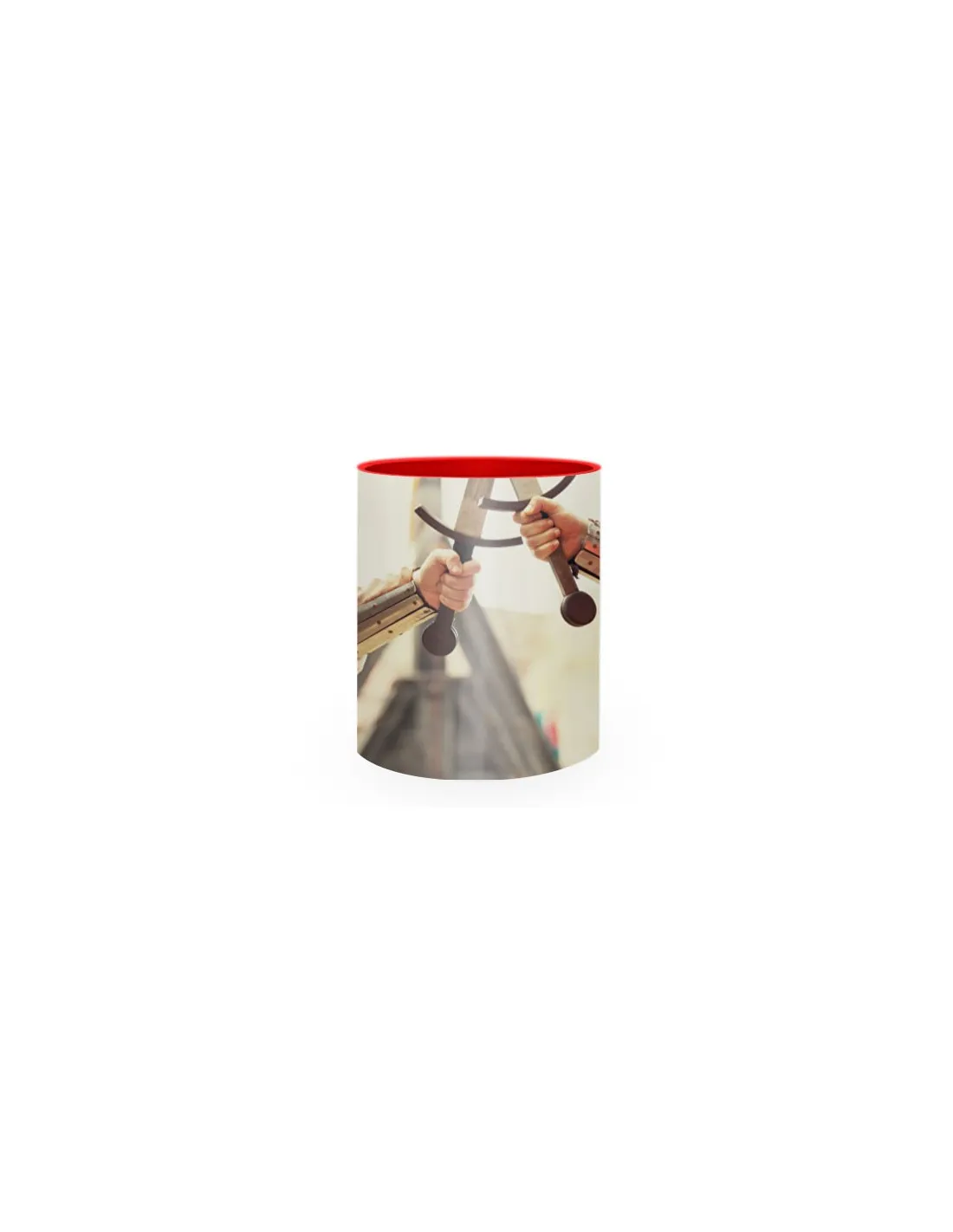 Taza de Cerámica Lucha Medieval