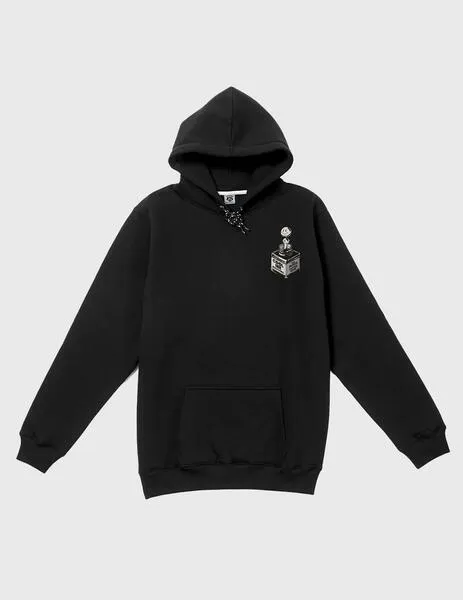 The Dudes Cool Ink Classic Hoodie Sudadera negra para hombre