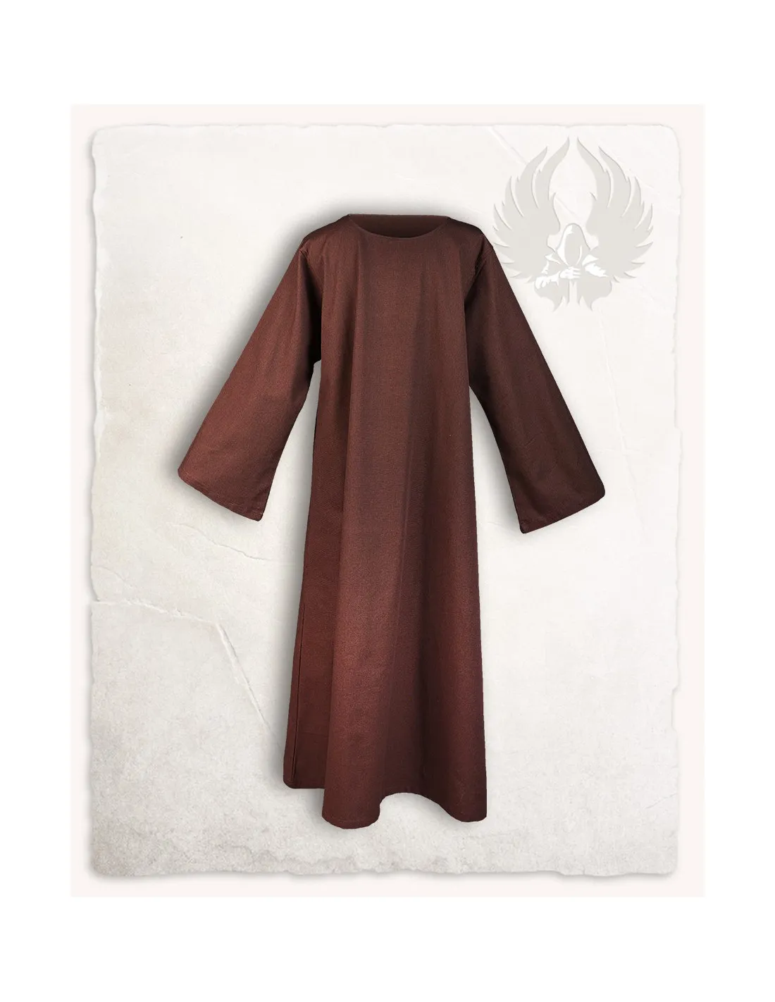 Túnica medieval Arndt en marrón